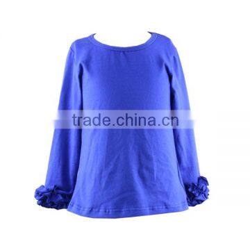 Wholesale 2016 Icing Ruffle Shirt Boutique Children Icing Raglans Baby Girls Ruffle Shirts photo-3