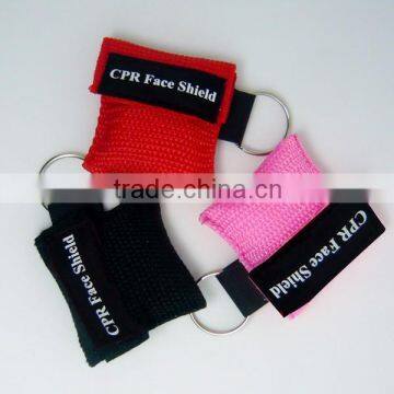 Hot New Products for 2016 CPR Mask Keychain Bag, Emergency Face Shield, First Aid Rescue Bag Kits