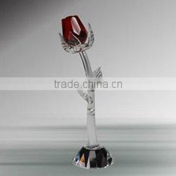 Delicate Red Crystal Rose As Festival Gift, wedding gifts