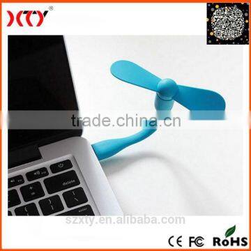 2016 Latest design 2 in 1 mini OTG usb fan for Android and iphone