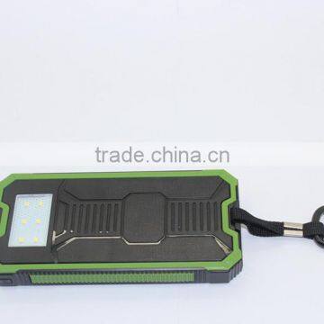 Li-ion Polymer 12000mah Power Bank Solar Power Portable Battery Charger Powerbank Water-proof