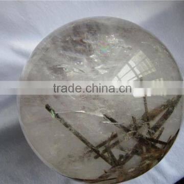 Eye-catching Rutilated Ball ,home Decor Crystal Ball,gifts for Crystal Ball photo-5