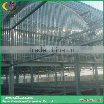 Arch roof type polycarbonate greenhouse commercial polycarbonate cover greenhouse for sale