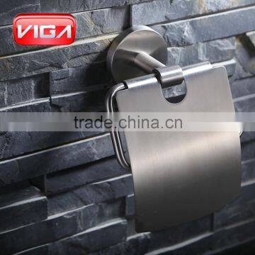 Stainless Steel Toilet Paper Holder With Shelf Brush Nickel