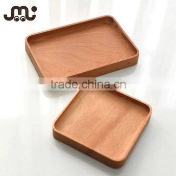 Handmade unfinished square wooden steak board