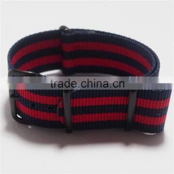New Arrival Black Red Stripe Custom Nato Nylon Watch Straps photo-4
