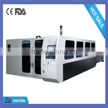 Jinan 500w 1325 fiber optic laser cutting machine for 0.1-3mm steel