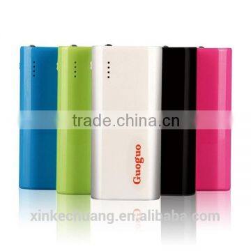 Guoguo 2016 Promotion Fast Charging Battery Charger Portable 4000mAh Power Bank With Led Light
