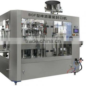 Automatic beer filling machine for crown cap and glass bottle