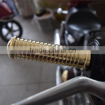 motorcycle brass new handlebar grips for harley new brass handle bar grips for bobber