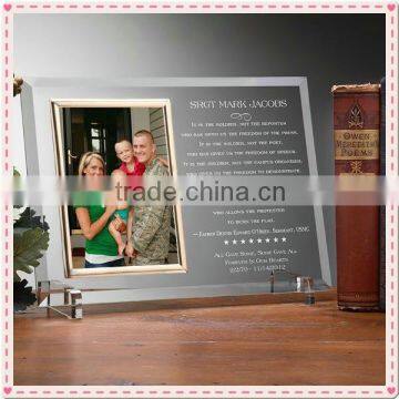 Customized Picture Glass Photo Frame For Baby Birthday Souvenir