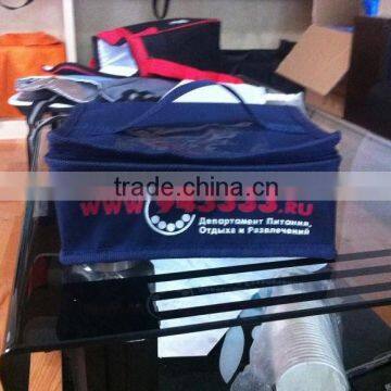 promotional manufacturer polyester cooler bag for frozen