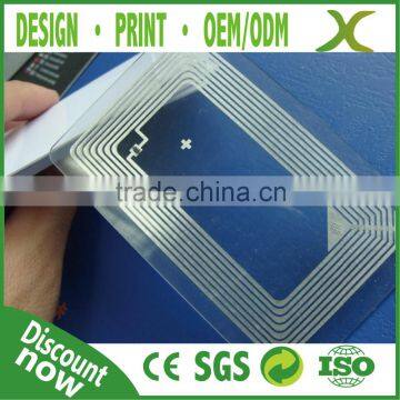 Provide Design~~!!! High Quality transparent nfc ntag203 card/ Smart card