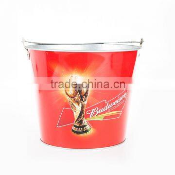 Metal ice bucket for bar Ice Bucket With Opener Handle Beer Bucket