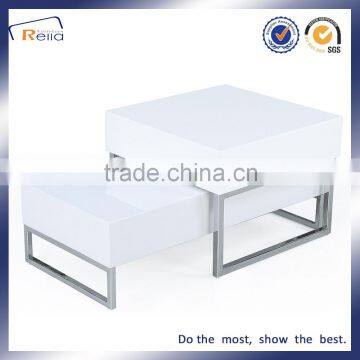 Living Room Furniture Style White MDF Coffee Table photo-4