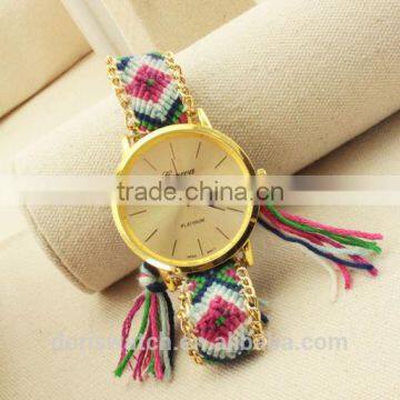 Ms best-selling national wind weave bracelets table Han edition DIY craft watch