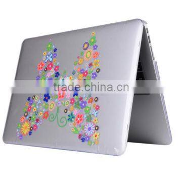 Butterfly design ultra slim lightweight hard pc cover case for macbook 13 inch, China supplier