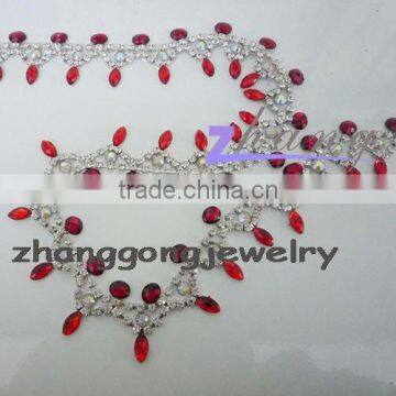 fashion rhinestone lace wedding material