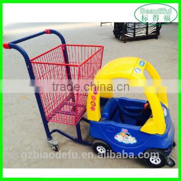 Fashion supermarket shopping trolley easy moving