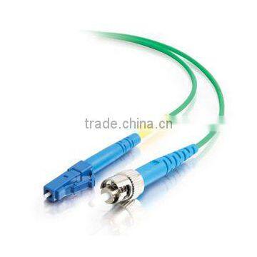 C2G 2m LC-ST 9/125 OS1 Simplex Singlemode Fiber Optic Cable (Plenum-Rated)