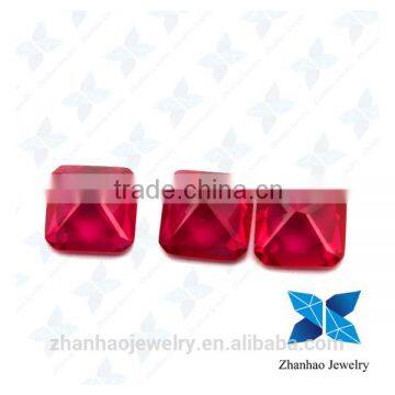 Hot Sale Square Cut Ruby Corundum Stone/ruby stone prices