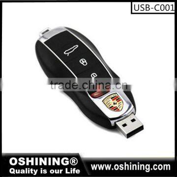 Free Sample Top Sell USB Memory Stick 2GB 4GB 8GB USB 2.0/3.0 Car Key Plastic USB Flash Drives(USB-COO1)