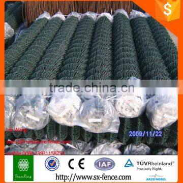 china factory green color pvc wire chain link house garden fence