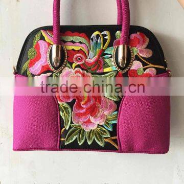 Elegant handbags for women embroidery handbags with compartments