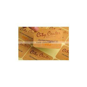 kraft paper self adhesive sticker label sheet