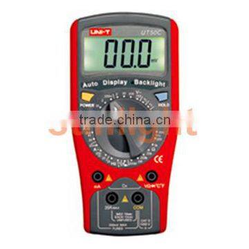 Economical Portable Digital Multimeter, AC/DC/Resistance/Capacitance/Temperature UT50C