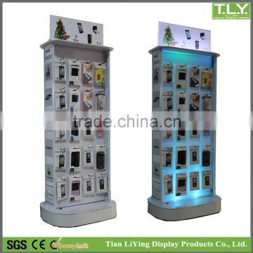 Various Mobile Phone Accessories Display Stand / Phone Accessories Shelf / with LED lights