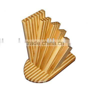 Bamboo knife block