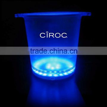 plastic led lighted ice bucket, ice bucket led for CIROC