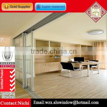 Commercial 3 track aluminium sliding used exterior doors for sale