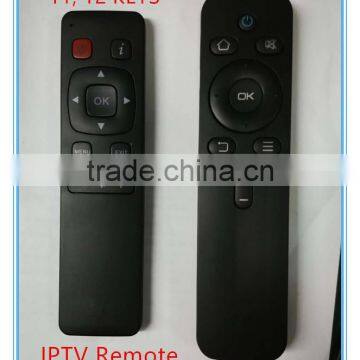 high quality 11 keys 12 keys stb iptv remote control