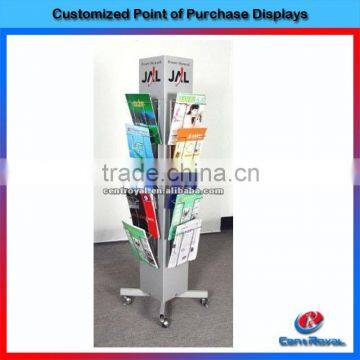 New arrival rotating library book display stand