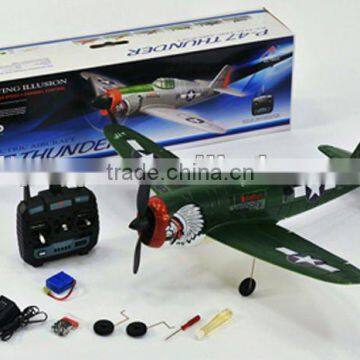 !2.4Ghz 4ch rc model airplane TS825 world war2 P-47 Thunder(brushless motor remote control plane)