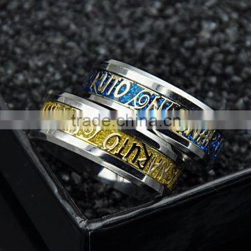 Hot Selling Stainless Steel Silver Latest Wedding Ring Designs Shiny Unisex Jewelry photo-5