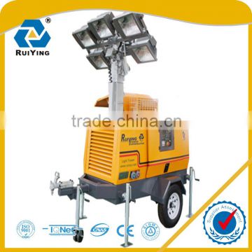 8kw Light Tower Trailer Type Diesel Generator