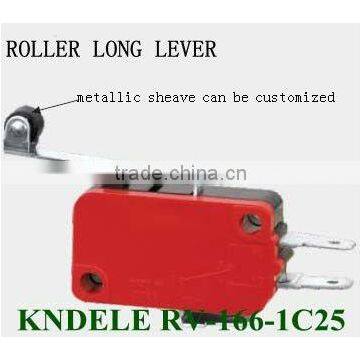 RV roller long lever micro switch 16A RV-166-1C25