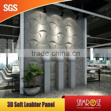 2016 Popular Design 3D Wall Leather Wall Covering