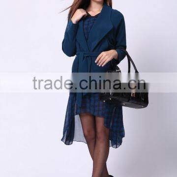 2016 PRETTY STEPS Winter Collections Plus Size Fashion Slim Navy Short Jacket for Woman Casual Coat Casacos photo-2