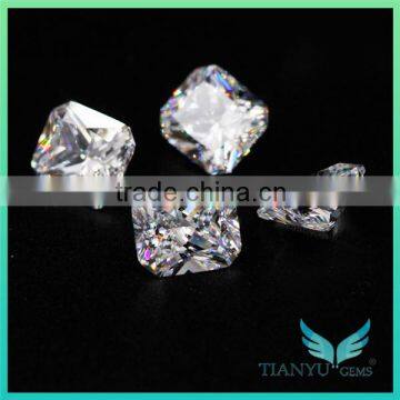 Wholesale Loose Synthetic CZ Stone 8*10 White Heat Octagon Cubic Zircon Price