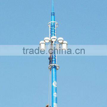 Landscape Steel Monopole Antenna Tower for Telecommunication