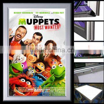 2014 new shenzhen innovatitve wall mounted lighted movie poster frame