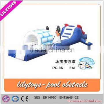 Inflatable floating obstacle, inflatable water obstacle course, inflatable pool obstacle