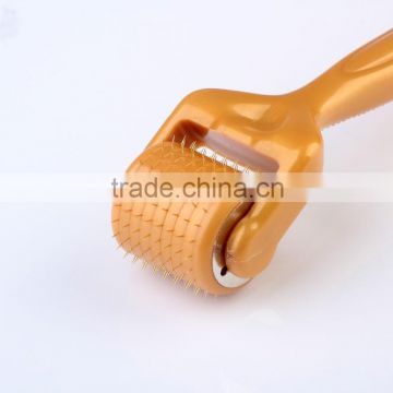 Titanium 192 needles Gold Dr roller Seamless needle derma roller