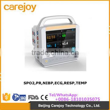 8 Inch ICU CCU Vital Sign Modular Patient Monitor 6 parameter medical monitoring instrument