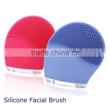 Latest Mini Electric Face Brush Cleaner Silicone Waterproof Ultrasonic Instrument Facial Skin Care Brush Clearner photo-2