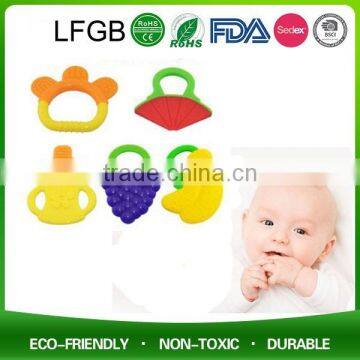 Custom Silicone gel Toy Baby Teething Ring